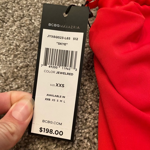 BCBG MaxAzria Skye red cocktail dress - Picture 4 of 6